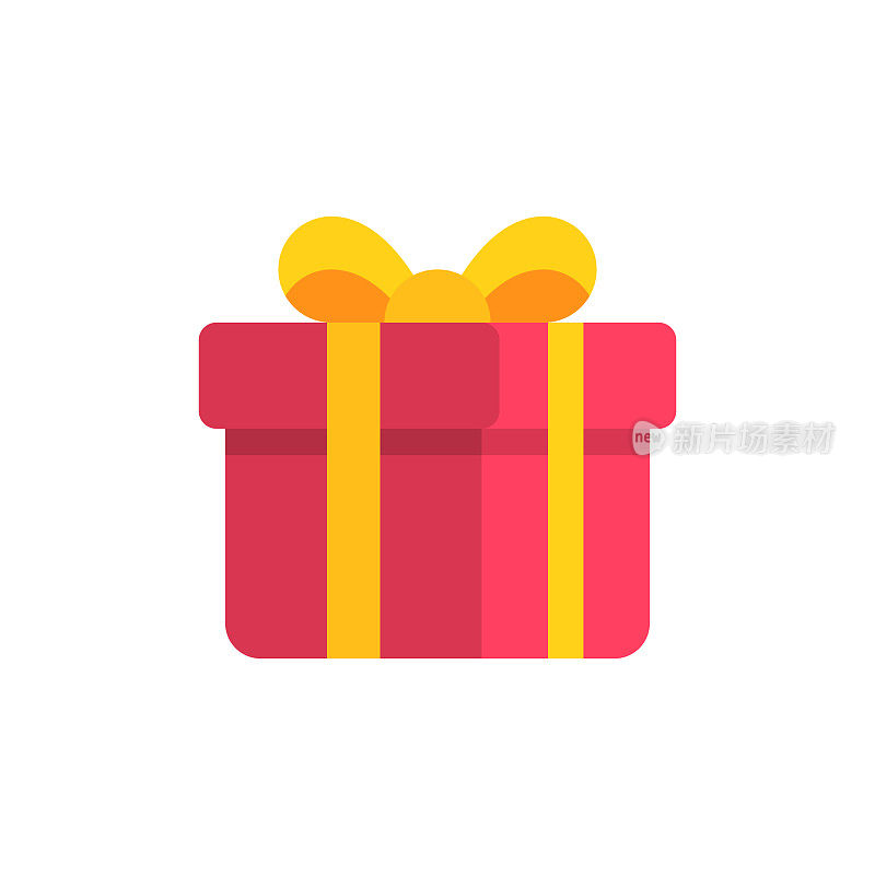 Gift Flat Icon. Pixel Perfect. For Mobile and Web.